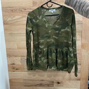 Long sleeve camp shirt